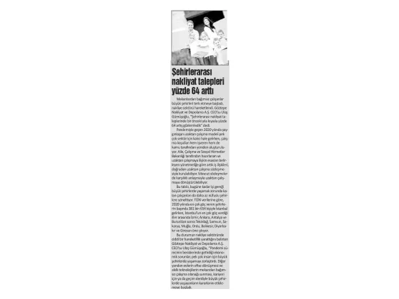 İstanbul Gazetesi kupürü