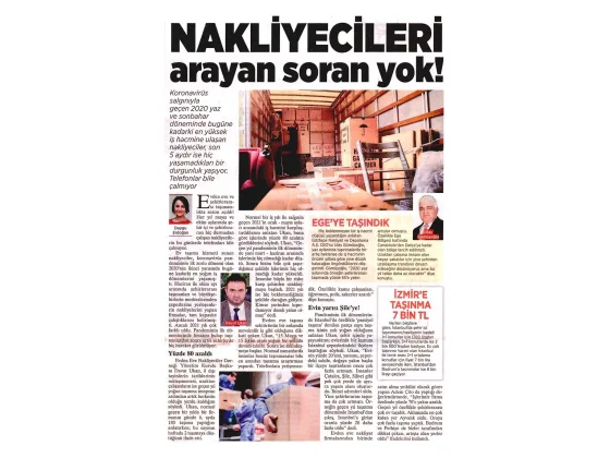Milliyet Gazetesi kupürü, 22 Mayıs 2021