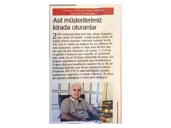 Sabah Gazetesi kupürü, 27 Temmuz 2006