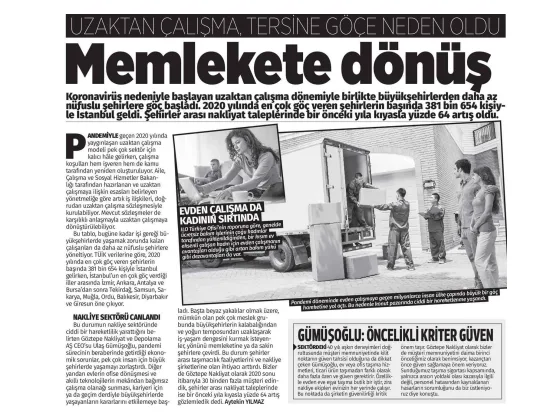 Türkgün Gazetesi kupürü